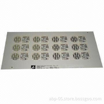 Double-sided PCB with White Solder Mask, Fr-4 1.6mm, 1mm/1oz Copper Thickness and Immersion Gold